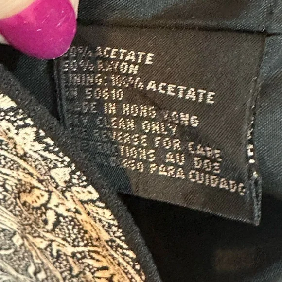 Vintage Kasper Asian inspired Blazer Shoulder Pads Size 8 - Picture 6 of 6